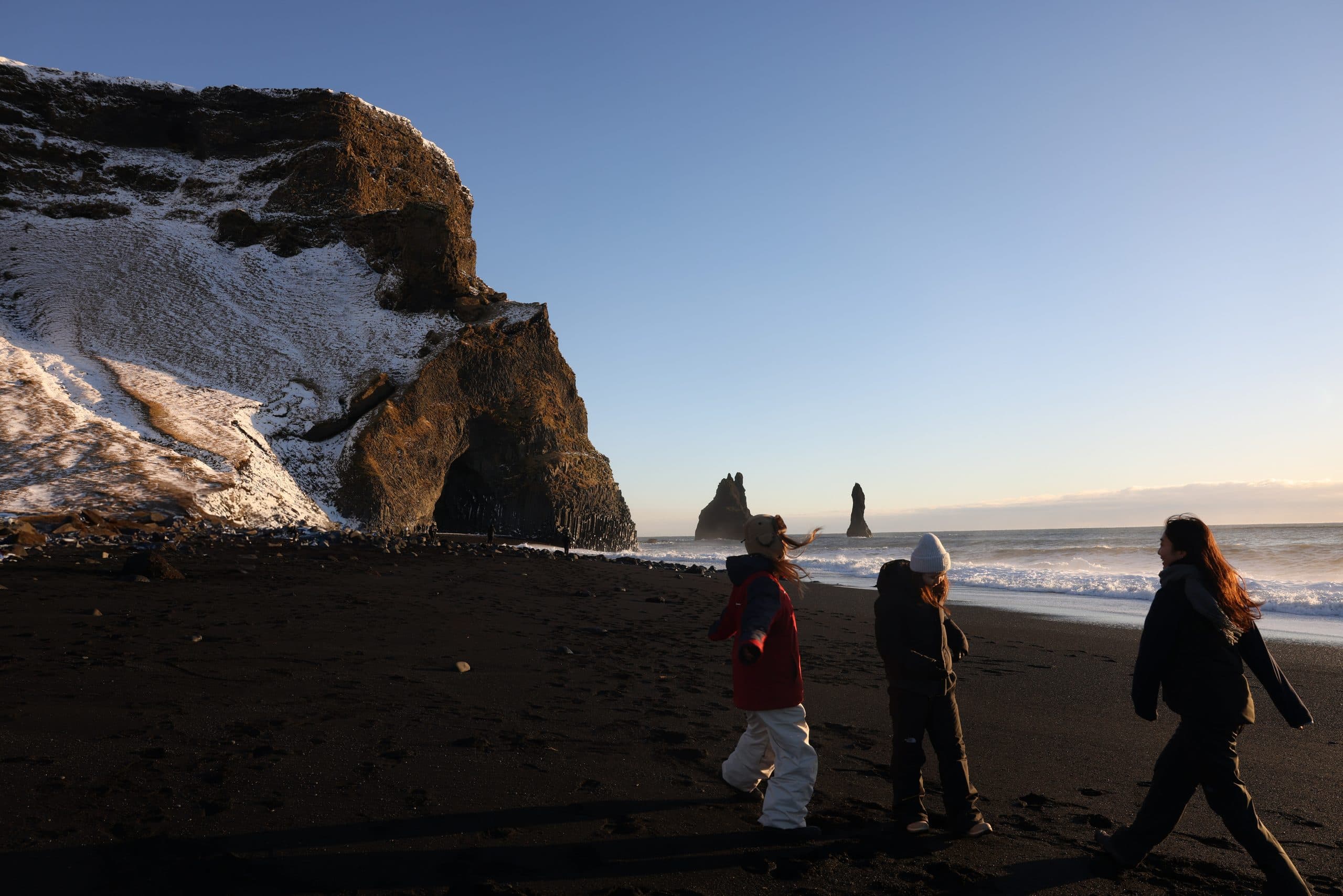 Evening walk, Reynisfjara — Iceland