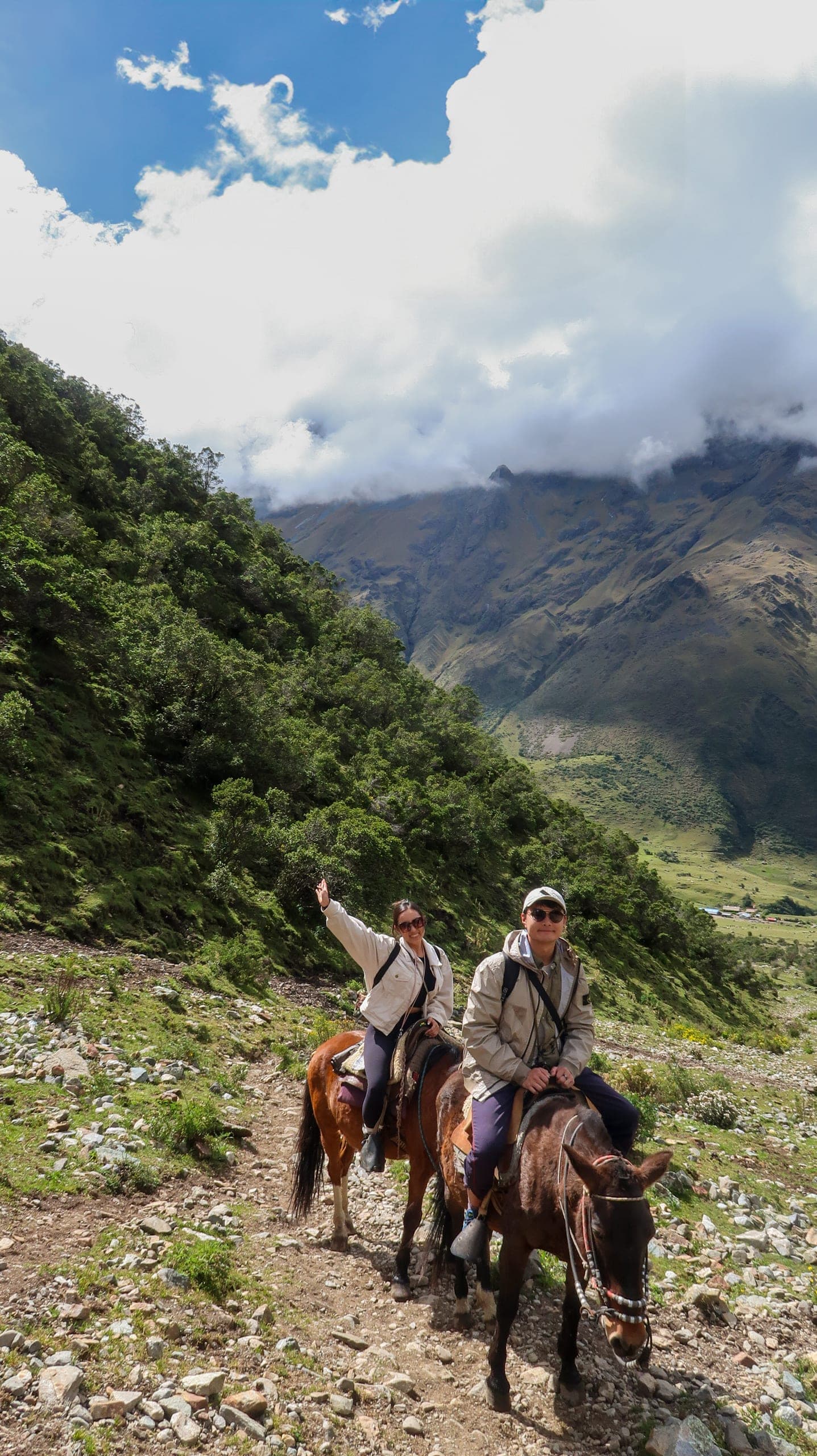 By mule, into the clouds — Peru