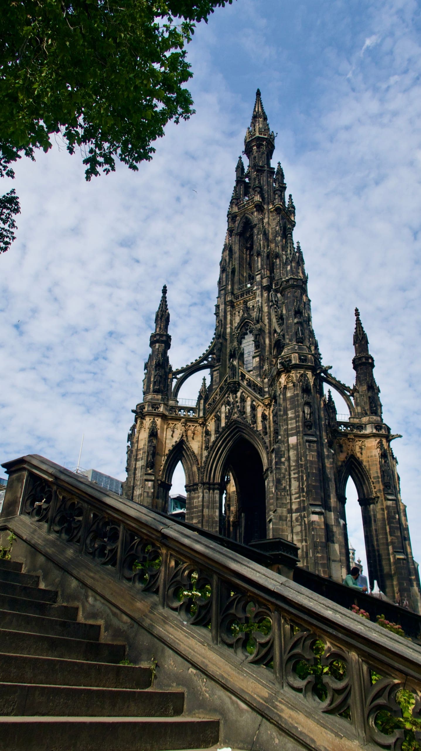 Scott Monument, from the steps — Edinburgh