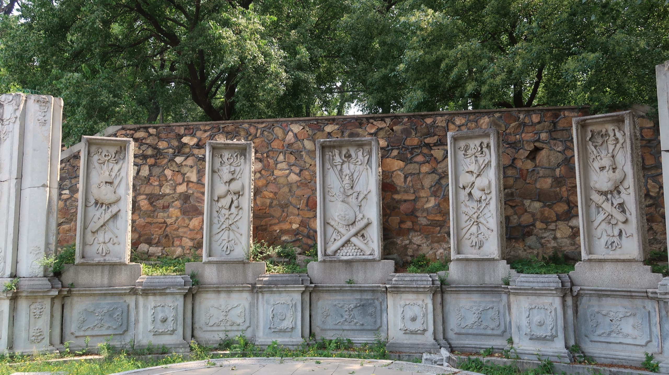 Carved reliefs, Yuanmingyuan — Beijing