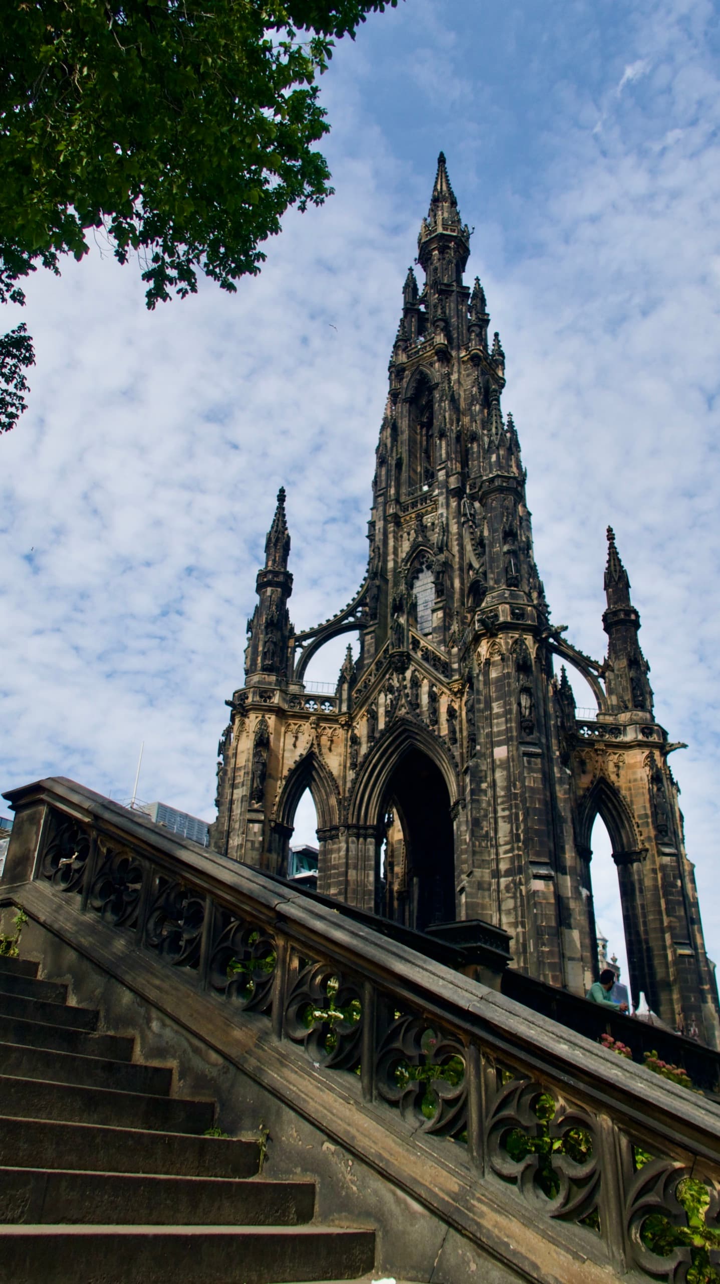 The Scott Monument, golden hour — Edinburgh