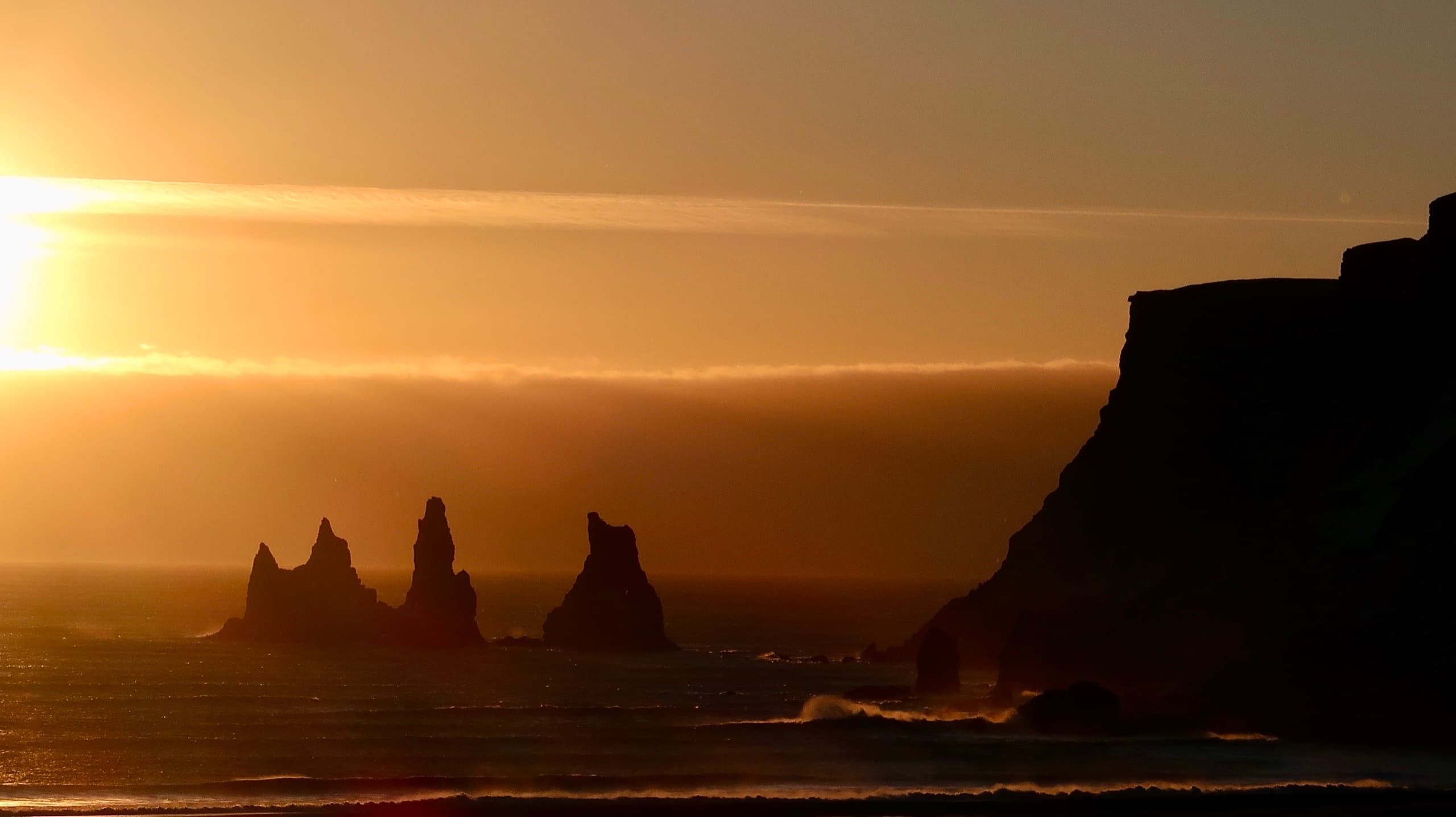 Dusk over the water — Iceland