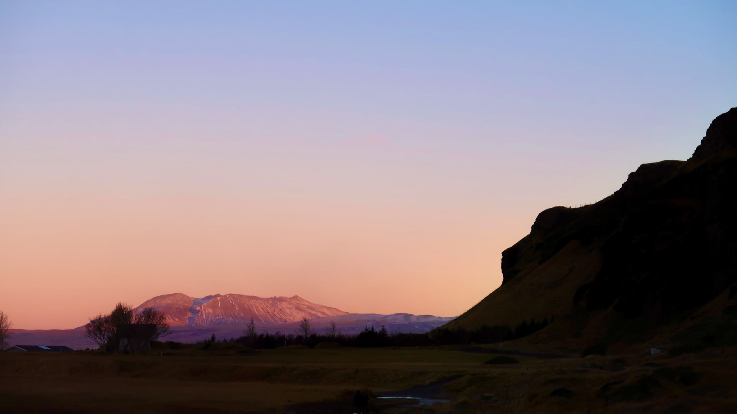 First light on the peaks — Iceland
